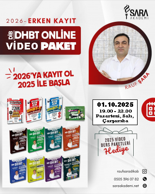 2026 DHBT ONLINE PAKETİ VİDEO (Kitaplar ve 2025 Videoları Hediye!)