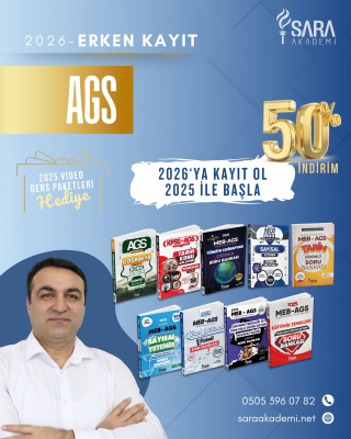 2026 MEB - AGS ONLINE PAKETİ CANLI + VİDEO (Kitaplar ve 2025 Videoları Hediye!)